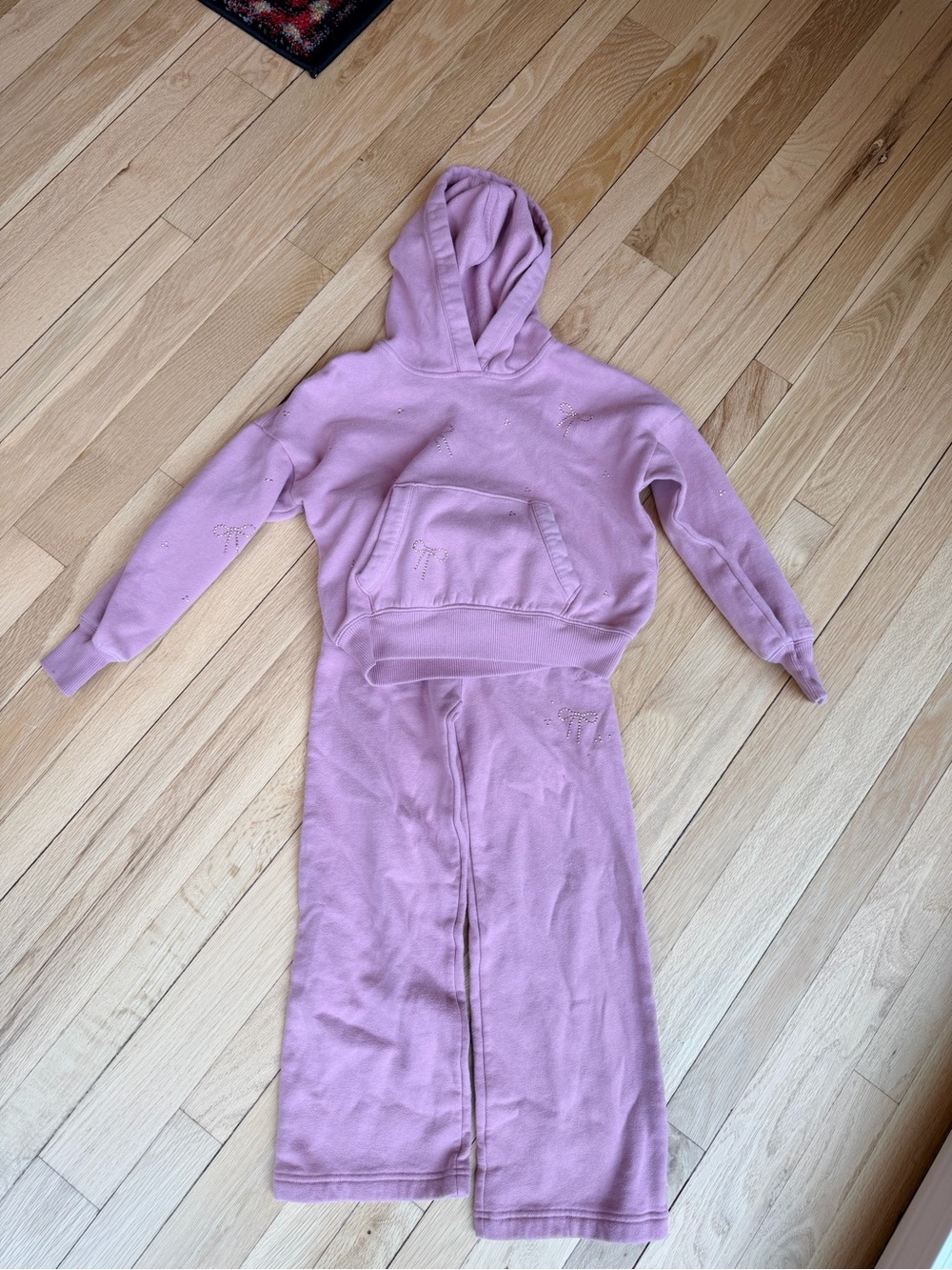Abercrombie Kids Pink Bow Matching Set